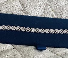 Exceptional 14ct White Gold Sparkling Diamond Bracelet