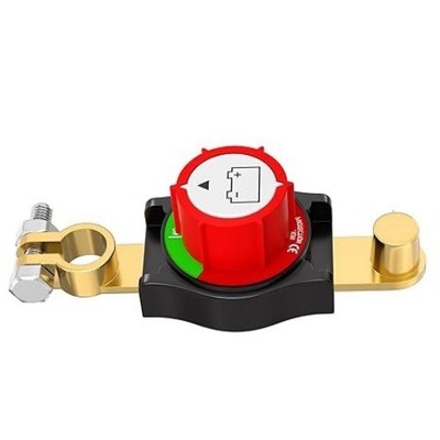 Battery Disconnect Switch 12V-48V, 3rd Generation Top Post Heavy-Duty, Kill Swit