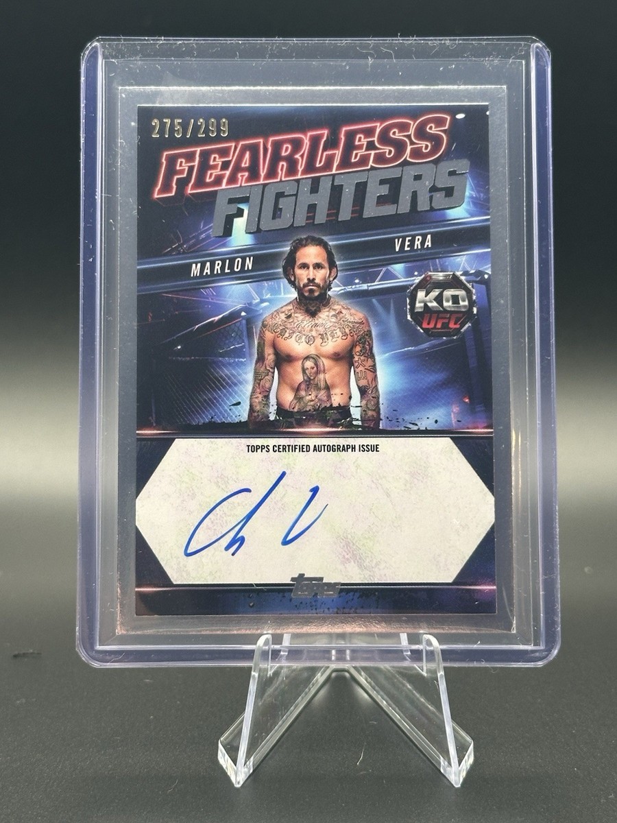 2025 Topps Knockout UFC Marlon Vera Fearless Fighters On-Card Auto