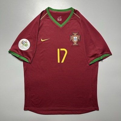 PORTUGAL NIKE 2006 WORLD CUP SOCCER HOME JERSEY #17 RONALDO SIZE