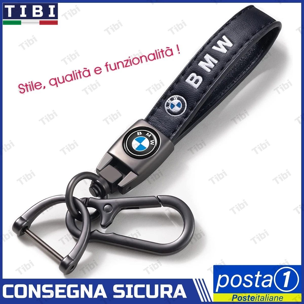Portachiavi digitale in metallo per auto, portachiavi per BMW Serie 1