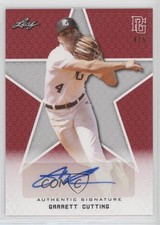 2020 Leaf Perfect Game National Showcase Red 4/5 Garrett Cutting Auto nd3