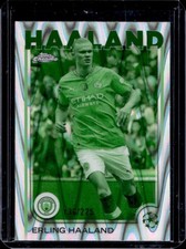 2024-25 Topps Chrome UEFA Erling Haaland Night Vision RayWave Refractor #/225