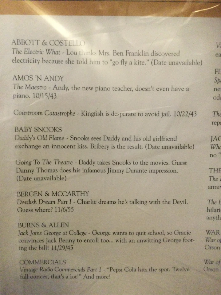 Great Stars of Radio: Thomas Pacconi,20 Audio Tapes,Radio Personality Photo Book Foto 3 de 4