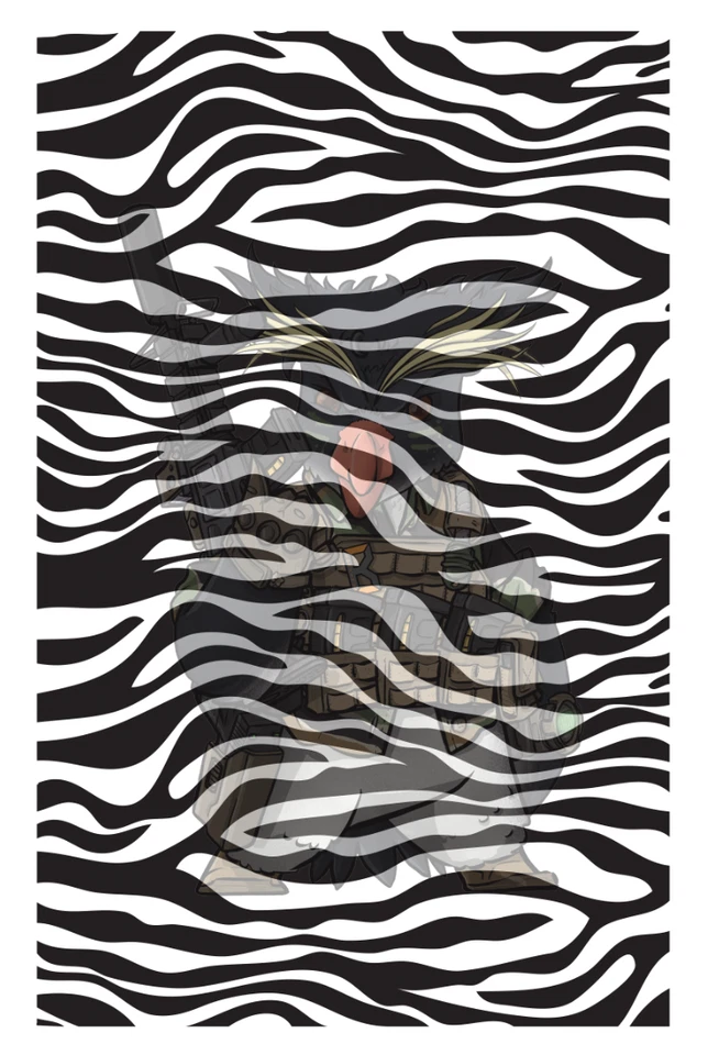 2 Pack of Zebra Stripes Vinyl Stencils Cerakote Gunkote Duracoat DIY Gun Stencil - Image 2 of 4