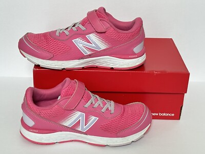 New Balance Girls  680 V6 Running Shoes Sneaker Size 6 M Big Kid Sporty Pink EUC