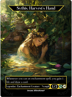 Sythis, Harvest's Hand - Full Art Altered Art Custom Proxy Cards