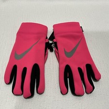 NWT NIKE Hyper Pink  Black Tech GLOVES for Touch Screen Devices Youth 7-16 