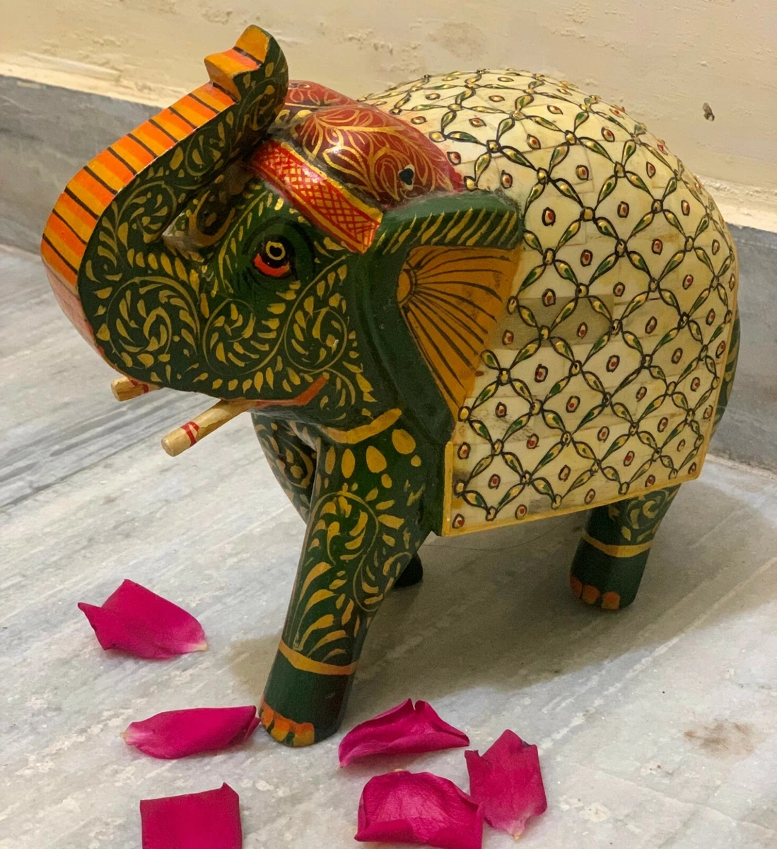 Wooden Elephant Statue For Home As Per Vastu Elephant, 59 OFF