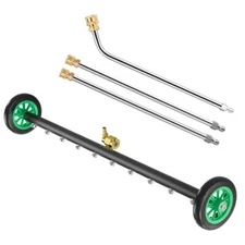 35" Pressure Washer Undercarriage Cleaner 4000 PSI 2 In 1 Under Car Washer Broom