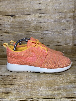 Nike Roshe One Flyknit Womens Size Shoes Bright Mango Sail Orange  704927 802