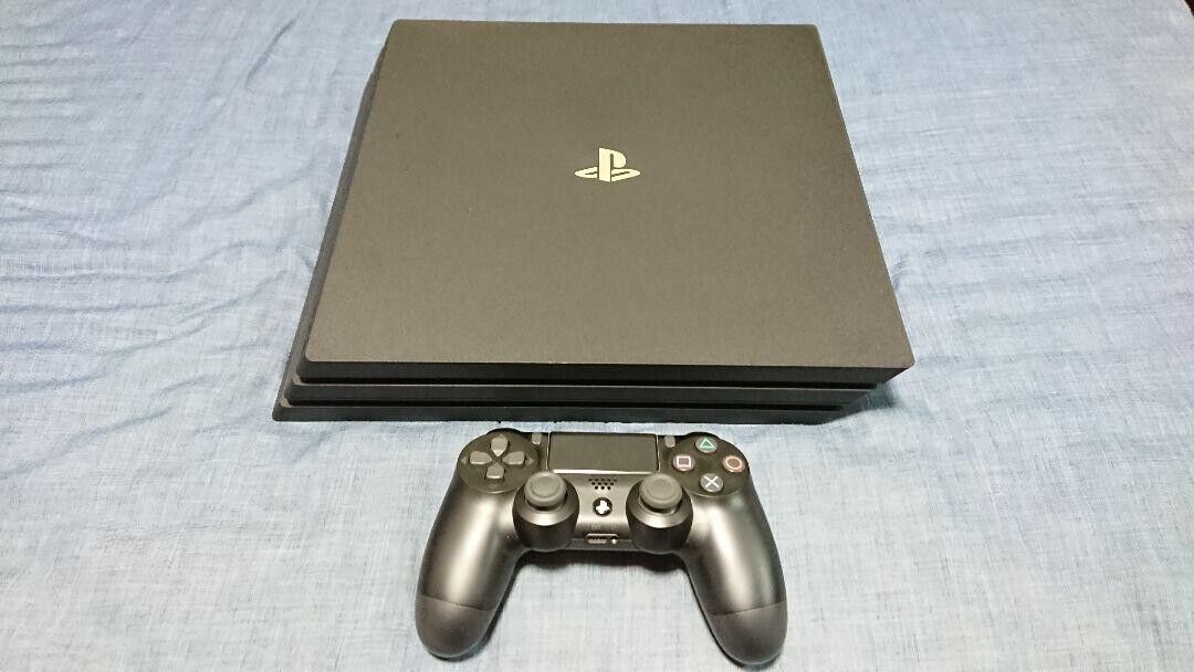 日本からも購入 PlayStation4 Pro CUH-7000B 1T+ソフト2点 - テレビゲーム