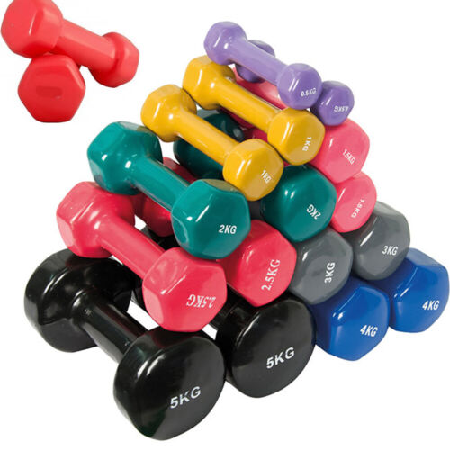 Peso palestra manubrio 1 2 3 4 5 6 kg fitness allenamento esercizi pesi manubri 