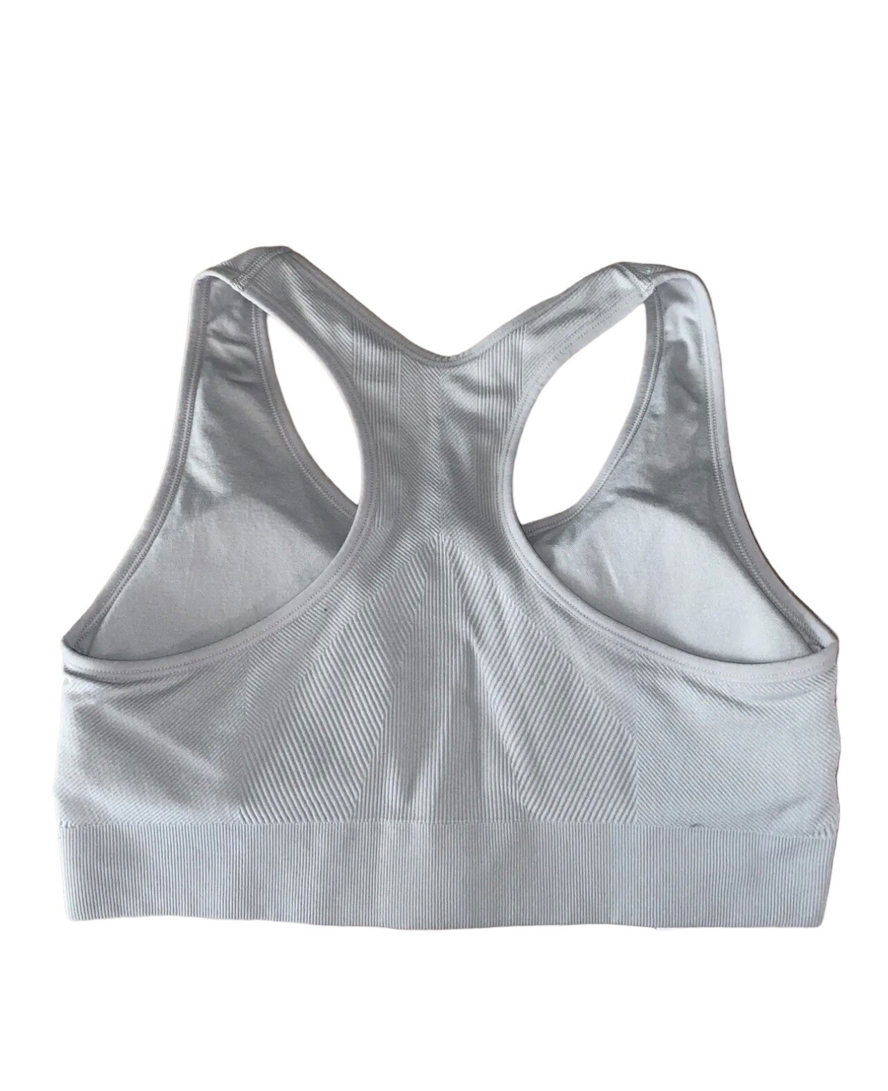 NEW BALANCE Medium Impact Sports Bra Style #R000440 GRAY~ FRONT