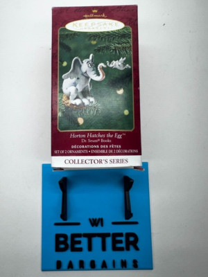 Vintage Hallmark Keepsake Ornament DR SEUSS HORTON HATCHES THE EGG 2001