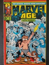 MARVEL AGE #15 (1984) MARVEL COMICS RICK PARKER ARCHIE GOODWIN ORIGINAL COVER