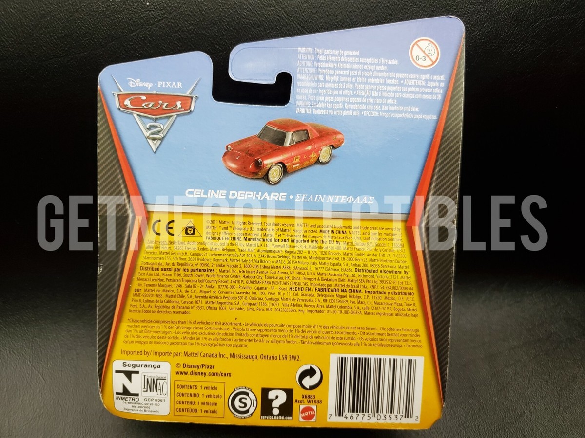 DISNEY PIXAR CARS CHASE CELINE DEPHARE PC SAVE 6% GMC 746775035372
