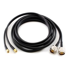 RF Pigtail Duplex Cable SMA-Male plug to N-Male plug LMR200 10 meters 32 feet