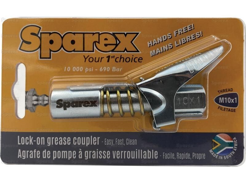 Agrafe de pompe à graisse M10 verrouillable coupleur haute pression pour flexible de graisse