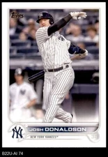 2022 Topps Update #74 Josh Donaldson Yankees 8 - NM/MT