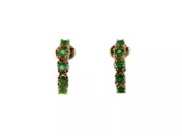 Alexandrite Earrings Genuine Natural Color Change Antique 19thC
