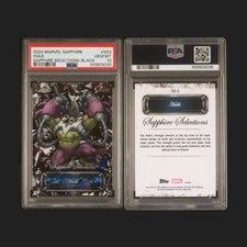 2024 Topps Chrome Marvel Sapphire Selections Hulk Black /10 PSA 10 RARE!