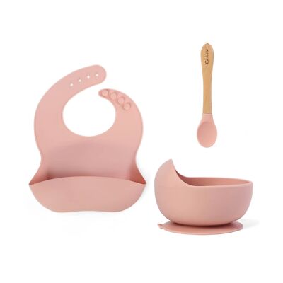 Ginbear Baby Bowls with Suction, Silicone Bibs, Self Feeding Spoons... Fast Ship