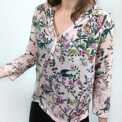 womens bird blouse