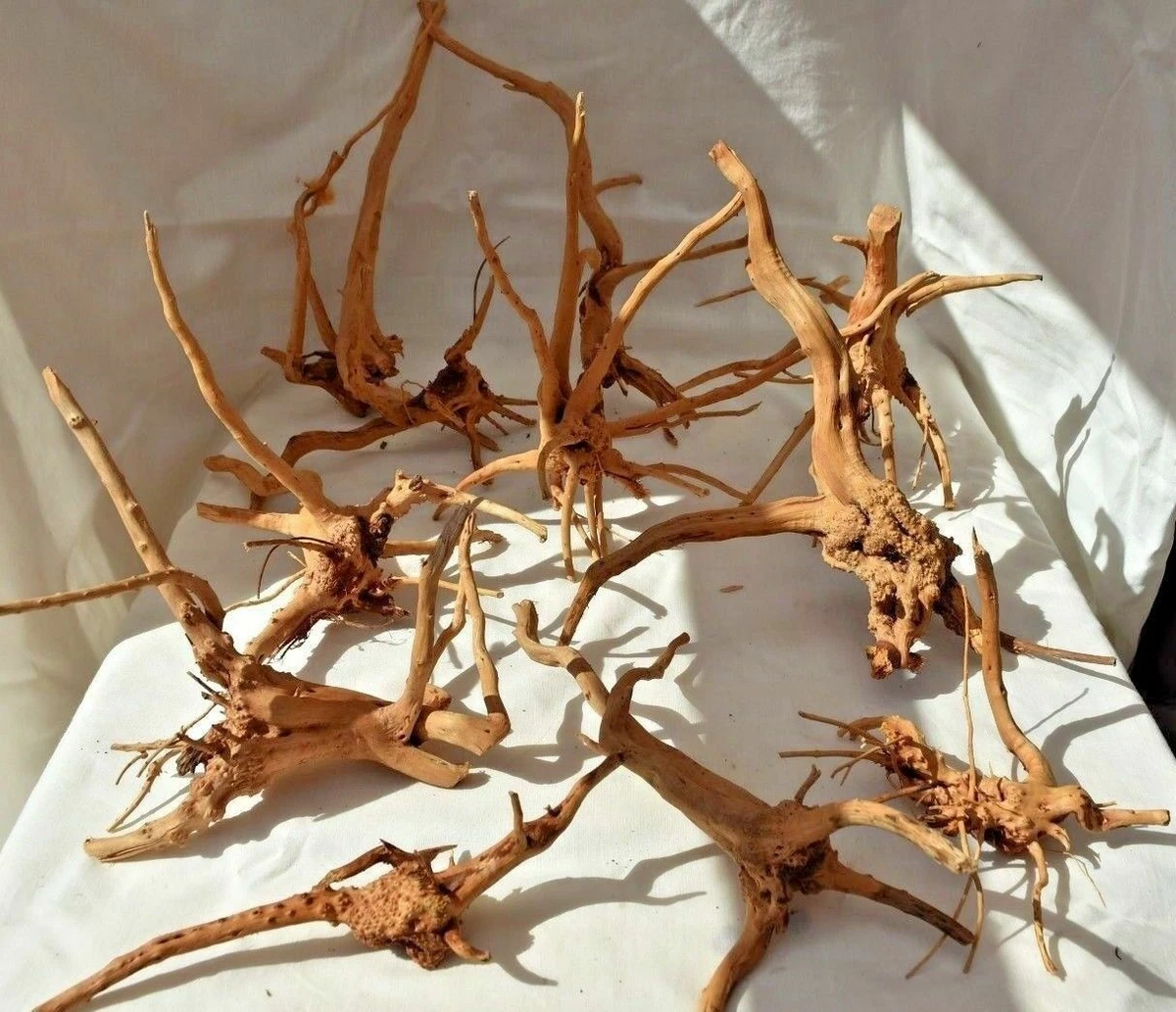 Aquarium Wood Root 3 PIECES Fish Tank Driftwood Decoration RED MOOR 10 30cm