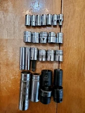 Snap On 20PC Matco 2PC Mixed Sockets Lot Of 22