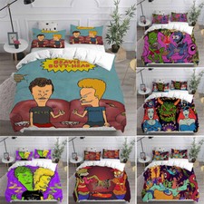 Beavis and Butt Head 3D Duvet Cover Bedding Set Pillowcase Quilt Single Double