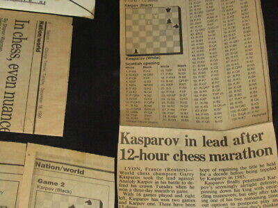 Chess Karpov v Kasparov, 1985 World Championship Kids T-Shirt for