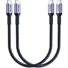1FT USB 4 Cable 2 Packs 240W USB C to USB C Cable 40Gbps High Speed Data Tran...
