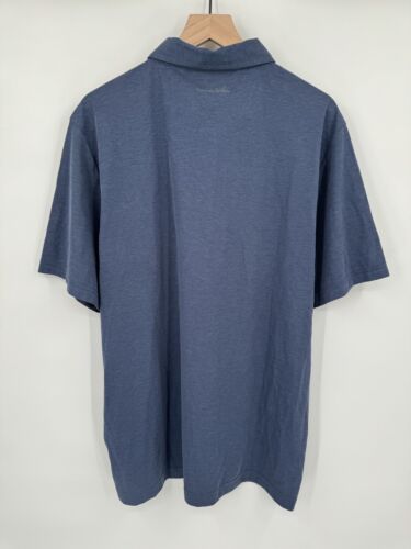 NEW Travis Mathew The Ten Year Polo Shirt Dark Blue Short Sleeve Mens Size XL - Picture 2 of 7