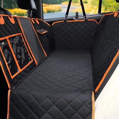 Dog Seat Cover Hammock for Back Seat Durable Waterproof Car Truck Suv Seatbelt