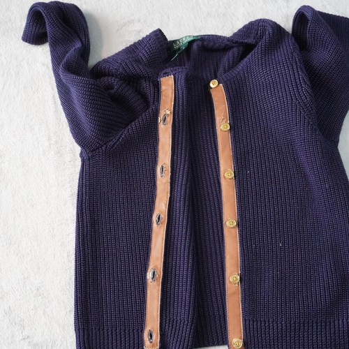 Lauren Ralph Lauren Women's Cardigan Button Up Open Knit Coastal Small cotton - Picture 10 of 14