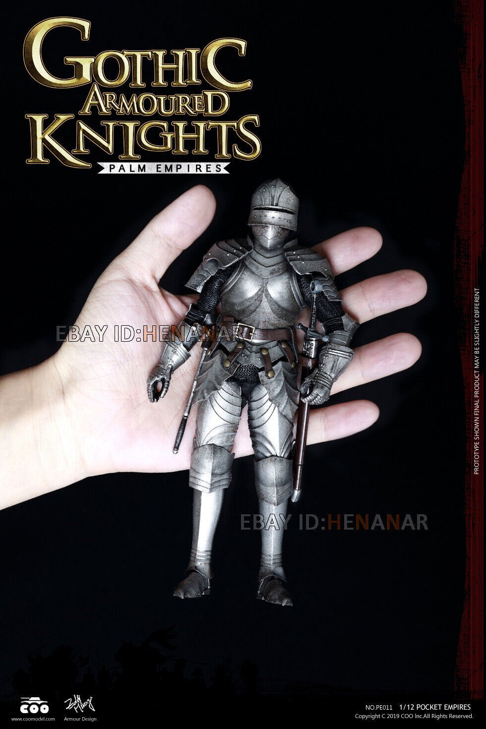 New COOMODEL PE011 Gothic Armoured Knights 1/12 Action Figure Soldier Model Toy