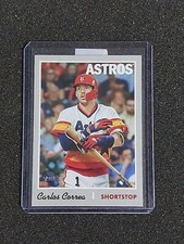 2019 Topps Heritage Carlos Correa Throwback Super Short Print! 1:10,879 Hit!