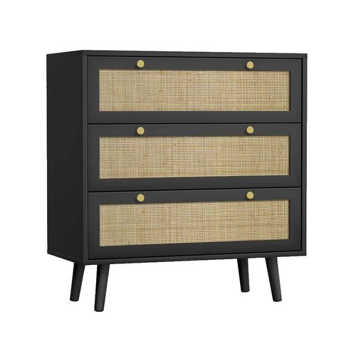 Panier Déjeuner Vintage En Rotin Tressé Chinois - 4 Tiroirs - Décoration Asiatique