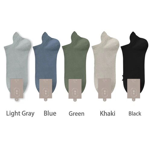 5Pairs High Quality 96% Cotton Men Socks Breathable Mesh Summer Anti-bacterial - Picture 18 of 35