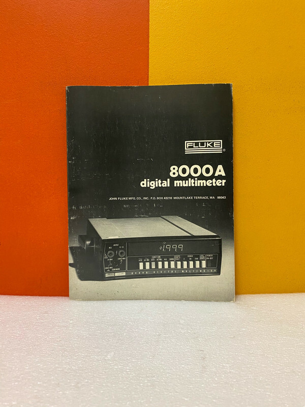 Fluke 347906 8000A Digital Multimeter User Guide – Setup, Operation, and Maintenance Instructions