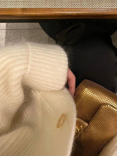 100% Wool Cashmere Cardigan Sweater Women Warm Loose Thicken Knit Sweater Jacket - Bild 9 von 13