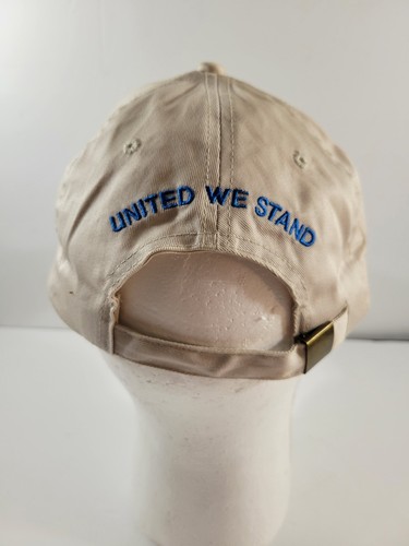 American Flag United We Stand Baseball Cap Snapback Embroidered Beige One Size - Picture 8 of 11