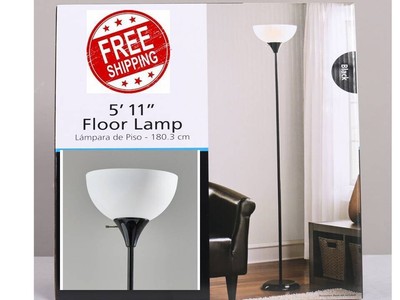 Modern Black Floor Lamp Standing Reading Light Living Room Ambient Lighting New