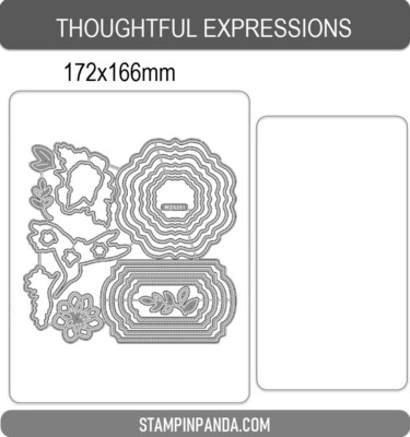 THOUGHTFUL EXPRESSIONS Cutting Dies Clear Stamp DIY Scrapbooking For Cards