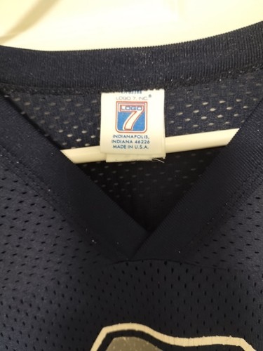 VTG Troy Aikman Dallas Cowboys NFL Navy Blue Logo 7 Jersey Mens Sz XL USA Made - Picture 5 of 11