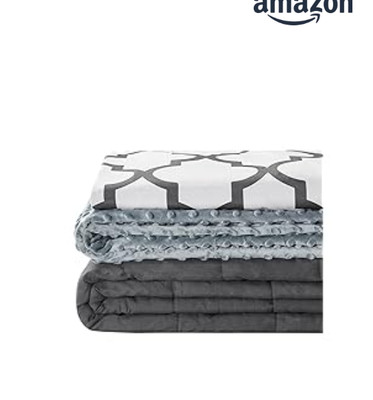 YnM Kids Weighted Blanket and Duvet Covers - Hot and Cold Duvet Cover Set (3 Pie