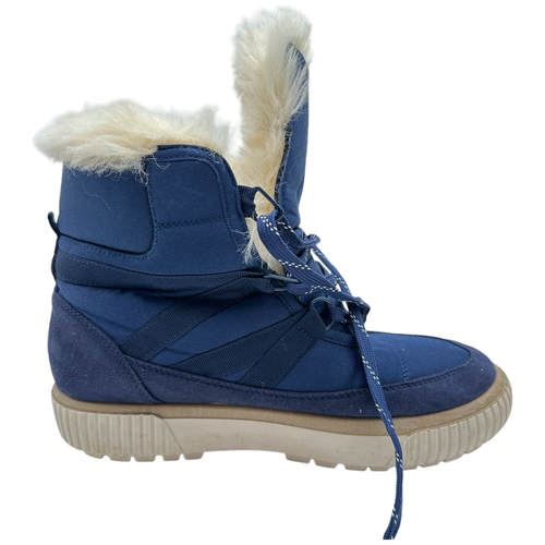 Vegane Damenstiefel Journee Collection Slope Schuhe dunkelblau Gr. 9 - Bild 6 von 9