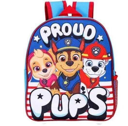 Kids Girls Boys Nursey PAW PATROL Proud Pups Backpack School Bag Backpack NEW