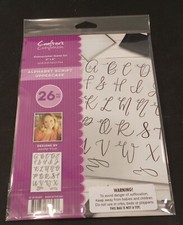 Crafter's Companion Photopolymer Stamp Set Alphabet Script Uppercase